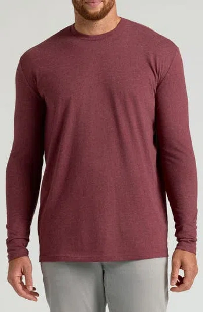 True Classic Tall Classic Long Sleeve T-shirt In Dark Heather Clovewood