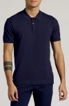 True Classic Viscose Blend Polo In Blue