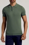 True Classic Viscose Blend Polo In Green