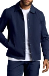 True Classic Water Repellent Coach's Jacket In Blue