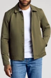 True Classic Water Repellent Coach's Jacket In Green