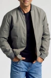 True Classic Water Resistant Cotton Blend Bomber Jacket In Green