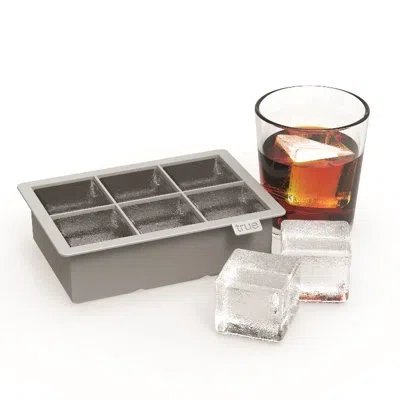 True Colossal Silicone Ice Cube Tray In Gray