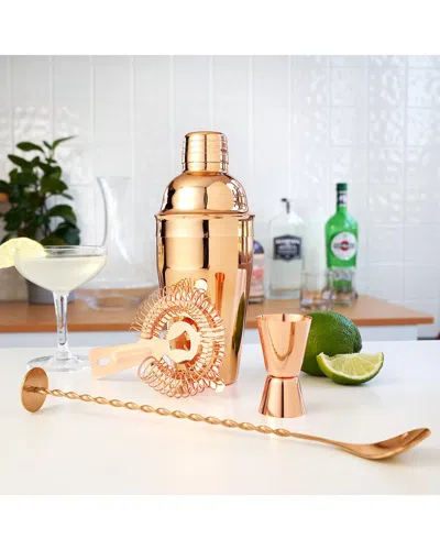 True Copper Barware Set