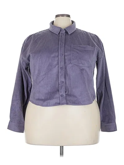 Pre-owned True Craft 3/4 Sleeve Blouse In Purple