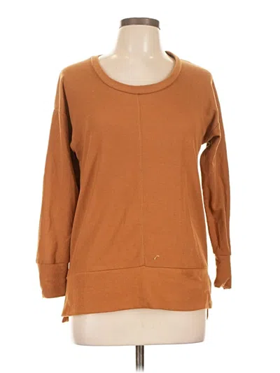 Pre-owned True Craft 3/4 Sleeve T-shirt In Brown