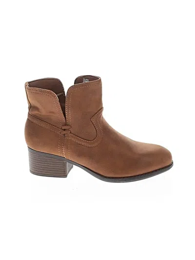 Pre-owned True Craft Ankle Boots In Brown