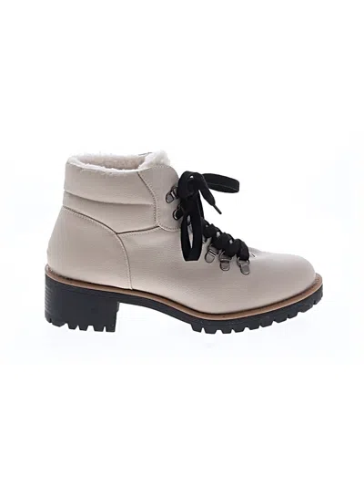 Pre-owned True Craft Ankle Boots In White