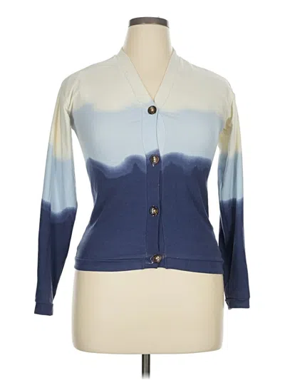 Pre-owned True Craft Cardigan Sweater In Blue