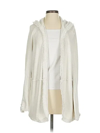 Pre-owned True Craft Cardigan Sweater In White