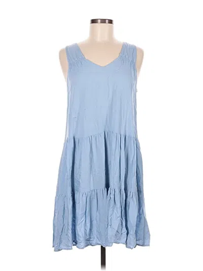 Pre-owned True Craft Casual Dress In Blue
