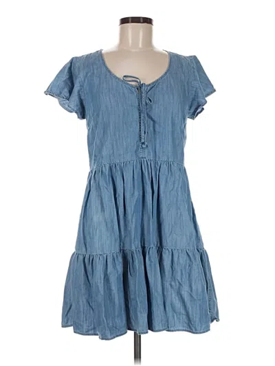 Pre-owned True Craft Casual Dress In Blue