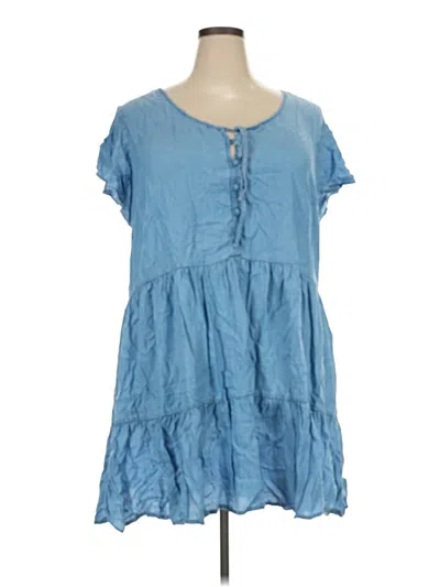 Pre-owned True Craft Casual Dress In Blue