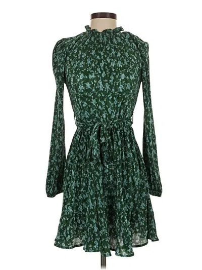 Pre-owned True Craft Casual Dress In Green
