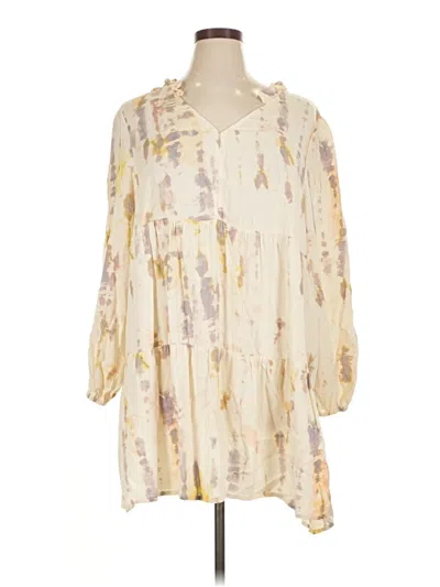 Pre-owned True Craft Casual Dress In White