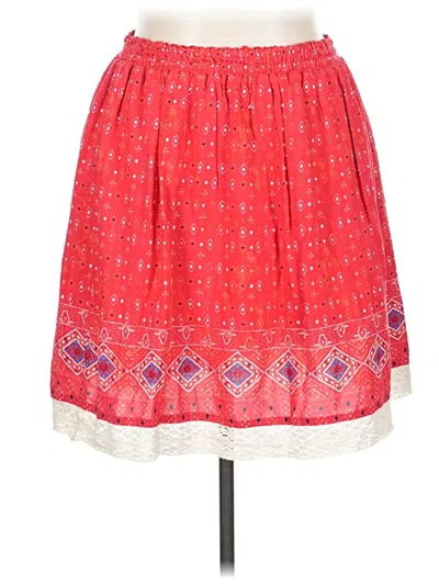 Pre-owned True Craft Casual Skirt In Red