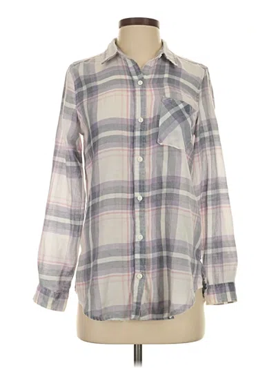 Pre-owned True Craft Long Sleeve Blouse In Gray