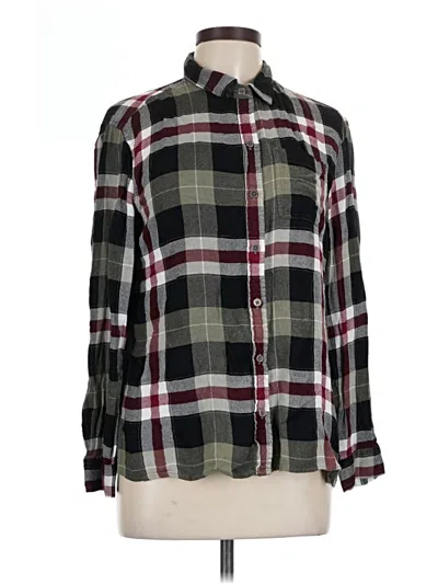 Pre-owned True Craft Long Sleeve Button Down Shirt In Black