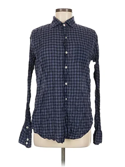 Pre-owned True Craft Long Sleeve Button Down Shirt In Blue