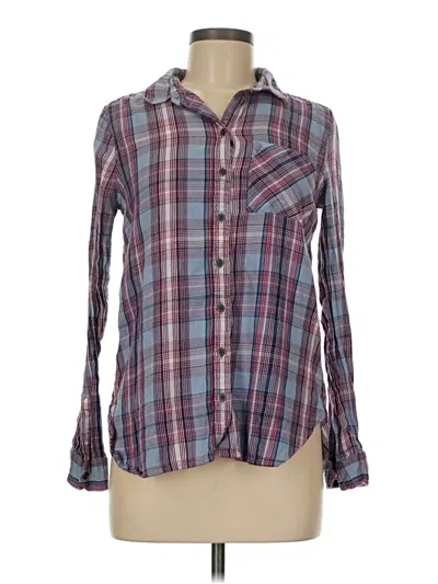 Pre-owned True Craft Long Sleeve Button Down Shirt In Gray