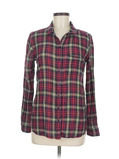 Pre-owned True Craft Long Sleeve Button Down Shirt In Green