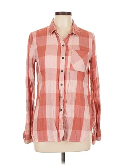 Pre-owned True Craft Long Sleeve Button Down Shirt In Pink