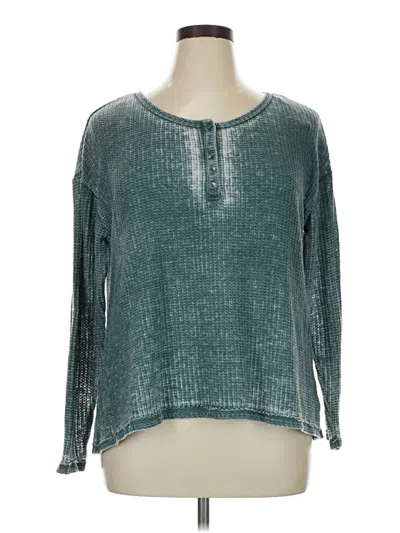 Pre-owned True Craft Pullover Sweater In Teal