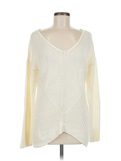 Pre-owned True Craft Pullover Sweater In White