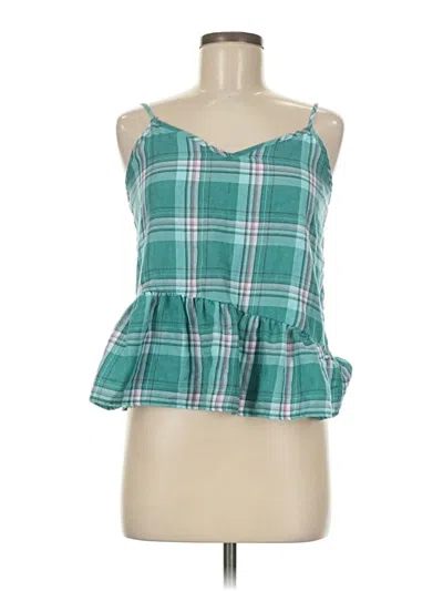 Pre-owned True Craft Sleeveless Blouse In Blue