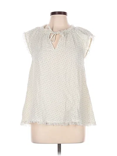 Pre-owned True Craft Sleeveless Blouse In Ivory