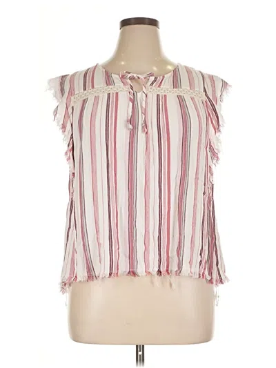 Pre-owned True Craft Sleeveless Blouse In Pink