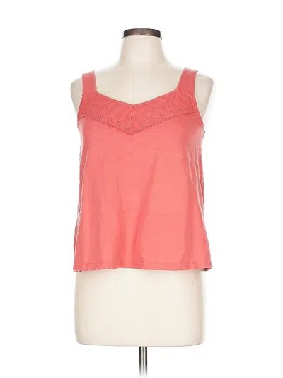 Pre-owned True Craft Sleeveless Top Orange Sweetheart Neckline Tops