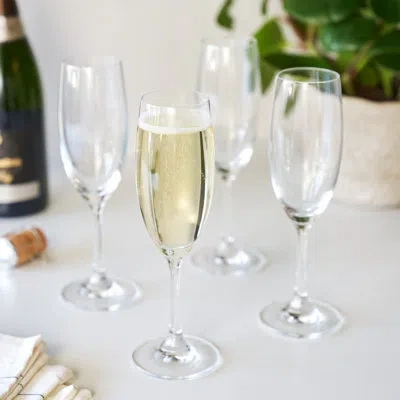True Cuvée 7 oz Stemmed Champagne Flute In Clear
