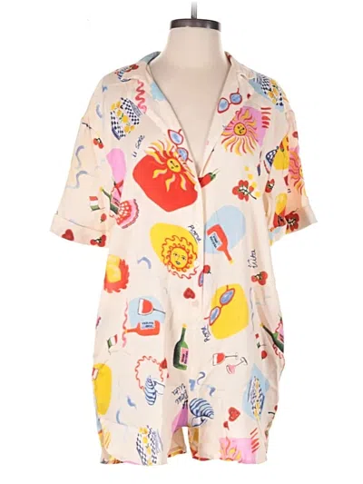 True Destinations Romper In Yellow