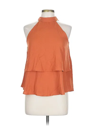 Pre-owned True Destiny Sleeveless Blouse In Orange
