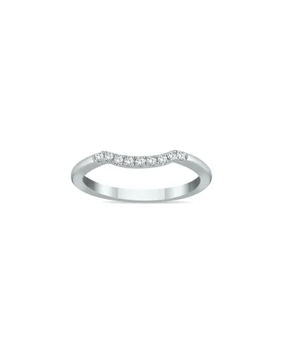 True Diamond 14k 0.09 Ct. Tw. Diamond Ring In Metallic