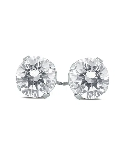 True Diamond 14k 0.46 Ct. Tw. Diamond Studs In Metallic