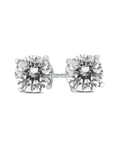 True Diamond 14k 2.00 Ct. Tw. Diamond Studs In Metallic