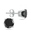 True Diamond 14k 5.00 Ct. Tw. Diamond Studs No Col In Black