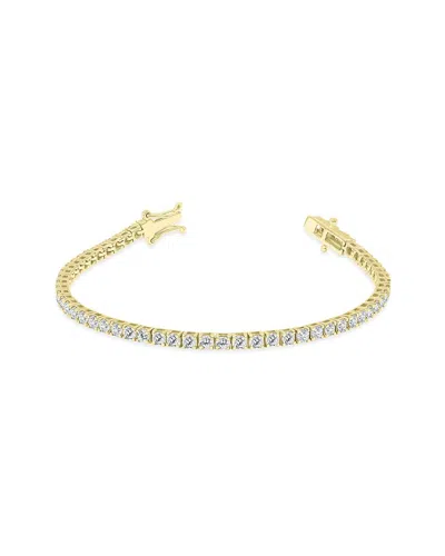 True Diamond 14k 5.00 Ct. Tw. Diamond Tennis Bracelet In Gold