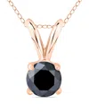 True Diamond 14k Rose Gold 0.46 Ct. Tw. Diamond Necklace