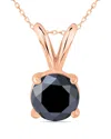 True Diamond 14k Rose Gold 0.96 Ct. Tw. Diamond Necklace