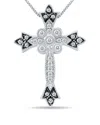 True Diamond Silver 0.23 Ct. Tw. Diamond Necklace