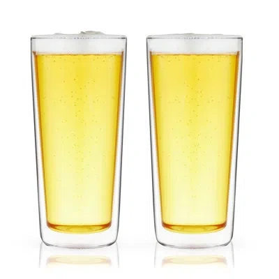 True Double-walled Pint Glasses In Clear
