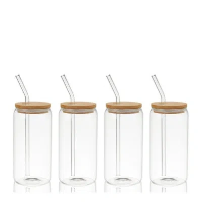 True Everyday Glass Tumblers, Set Of 4 In Clear