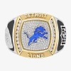 True Fans Fine Jewelry Detroit Lions Mens 1/2 Ct. Natural White Diamond 10k Two Tone Gold Fashion Ring In Gold
