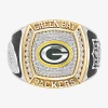 True Fans Fine Jewelry Green Bay Packers Mens 1/2 Ct. Natural White Diamond 10k Two Tone Gold Fashion Ring In Multi