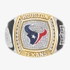True Fans Fine Jewelry Houston Texans Mens 1/2 Ct. Natural White Diamond 10k Two Tone Gold Fashion Ring In Gold