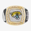 True Fans Fine Jewelry Jacksonville Jaguars Mens 1/2 Ct. Natural White Diamond 10k Two Tone Gold Fashion Ring In Gold