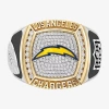 True Fans Fine Jewelry Los Angeles Chargers Mens 1/2 Ct. Natural White Diamond 10k Two Tone Gold Fashion Ring In Gold